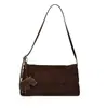 Nova Bolsa de Ombro Feminina de Couro Bovino Fosco para Outono/Inverno 2026, Bolsa de Ombro com Aba, Bolsa Tote de Grande Capacidade, Simples e Elegante