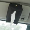 Caixa de lenços à prova d'água de PU para carro, caixa de armazenamento dobrável para apoio de braço de carro, para-sol, suporte de lenços para encosto de cadeira, capa de lenços para casa