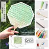 Kit de materiais culturais estilo chinês para ventilador de bambu DIY infantil, atividades de construção de grupo pai-filho, ventilador de grupo caseiro
