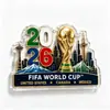 Copa Mundial de Fútbol 2026 Souvenir Acrílico Magnético Creativo Imán para Refrigerador Conmemorando Estrellas del Fútbol Personalizado