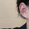 Pendientes de Clip para Oreja con Borla de Lazo Estilo Dulce y Cool para Mujer Pendientes de Lujo Ligero con Diseño de Nicho Avanzado