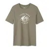 Camiseta Masculina de Manga Curta Algodão Puro de Fibra Longa de Xinjiang Pima Algodão Luxuosa 50 Fios Amônia Líquida Impressão Direta Importada