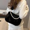 Bolso de Peluche para Mujer Gran Capacidad 2024 Nueva Moda Otoño e Invierno Bolso de Hombro Cruzado Bolso Esponjoso de Moda Casual