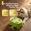 Brinquedo elétrico para gatos transfronteiriço 3 em 1 casa de queijo whack-a-mole brinquedo vara teaser para gatos