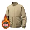 Chaqueta Gruesa con Cuello Alto para Hombre 2025 Otoño e Invierno Nueva Chaqueta de Trabajo Casual Algodón Ropa Exterior Marca de Tendencia para Hombre Ropa de Invierno de Gama Alta