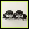 Caixa de Creme para Olhos Preto 3G Frasco tipo Gesso Frasco de Creme Caixa de Plástico PS Caixa de Embalagem Frasco de Amostra de Creme para Crianças 3ml