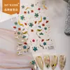 Pegatinas para Uñas Arte de Uñas Hoja de Bambú Cielo Estilo Chino Pegatinas para Uñas Sombra de Bambú Colorida Dunhuang Nuevo Estilo Chino Pegatinas Decorativas DIY