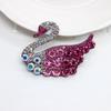 Funda para teléfono móvil Kwai Sha con diseño de cisne de diamantes en degradado, accesorios de aleación, clip para perfume con salida de aire