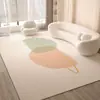Tapete Estilo Creme para Sala de Estar, Luxo Leve de Alta Qualidade 2026 Novo Modelo, Tapete para Sofá de Casa, Tapete de Chão Resistente a Manchas para Quarto