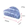 Grampo de Cabelo de Acrílico de Alta Qualidade para Cruzamento de Fronteiras da Amazon, Presilha de Água Marbled, Grampo de Cabelo para Parte de Trás da Cabeça com Temperamento