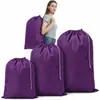 Bolsa de lavandería con cordón de tela Oxford 210D, Bolsa para el cuidado de la ropa, Bolsa de almacenamiento para camping y viajes, Bolsa deportiva, Venta caliente transfronteriza