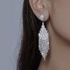 Pendientes de diamantes de alta moda con diseño transfronterizo de Europa y Estados Unidos, pendientes de moda con forma de concha y perla de viento frío de metal.