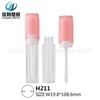 Tubo de Brillo de Labios Redondo para Niños de 3.5g Tubo de Brillo de Labios con Cabeza de Muñeca de Dibujos Animados Plástico Tubo de Brillo de Labios con Cabeza de Gato Orejas de Gato Lindas Material de Empaque