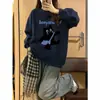 Versão Coreana 2025 Nova Moletom Popular Unissex Gola Redonda Tendência Moda Estiloso Ensino Médio Júnior Início do Outono Top