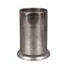 Porta-hashis de Aço Inoxidável, Cesto para Hashis, Porta-canudos, Cesto para Escorrer Hashis para Casa, Restaurante, Hotel, Caixa de Armazenamento Redonda com Base