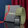 [Modelo Más Vendido] Cinturón Táctico de Lona de Nylon para Personas Jóvenes y de Mediana Edad, Cinturón con Hebilla Automática, Estilo de Negocios Moderno y Versátil