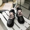 Sapatos de Menina Botas Martin Rosa 2026 Outono Novo Botas Infantis de Solado Macio para Crianças Maiores com Zíper Duplo em Forma de Coração Botas Curtas