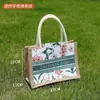 Bolsas Tote de Lona em Estoque para Atacado, Bolsas de Mão Simples de Linho Ecológicas, Sacolas de Lona Estampadas Promocionais