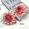 Estilo Europeo Borde Quemado Pintura al Óleo Flor de Loto DIY Retro Flor de Seda Flor Artificial Tocado Guirnalda Paquete de Materiales Adornos para Fotografía del Hogar
