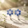 Estilo de Dibujos Animados Lindo, Lujo Ligero y Modernos Clips para Orejas de Mujer, Estilo Hada Dulce y Lindo, Clips para Orejas Indoloros y Sin Perforar
