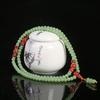 Pulsera de cuentas Xizang de 108 cuentas de 8 mm, retro, estilo nacional, pulsera de esmalte coloreado, pulsera de juego roja de los estados en guerra al por mayor