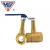 Válvula de Bola de Tallo Alto Totalmente de Cobre Hugong de Shanghái Válvula de Bola Manual Aislada Doble Rosca Interna Válvula de Suministro de Agua Válvula de Bola de Tallo Alto para Aire Acondicionado