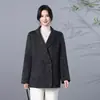 Nueva colección de otoño 2026 para mamás: Elegantes y estilosos tops y cárdigans de estilo chino, prendas de abrigo holgadas y favorecedoras para mujeres de mediana edad, perfectos para otoño e invierno