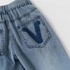 Ropa Infantil para Niños 2025 Verano Nuevo Pantalones Largos para Niños Conjunto de Verano Pantalones de Mezclilla Lisos Elegantes para Niños a Prueba de Mosquitos Modernos