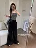 Camisola de chica picante con diseño de botones a rayas y copas acolchadas integradas, casual, a la moda, cómoda y se puede usar como capa exterior