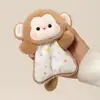 Brinquedo de pelúcia tipo puff, boneca de pelúcia de ovelhinha, fantoche de mão companheiro para apertar, brinquedo de pelúcia, presente de aniversário infantil para meninas
