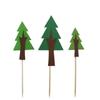 Coqueiro Macieira Árvore Pequena Floresta Árvore de Natal Pinheiro Cacto Bolo de Aniversário Decoração de Sobremesa Plug-in