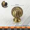 Manípulo de Abóbora Dourada Simples Escandinavo Estilo Europeu Porta de Armário Guarda-roupa Gaveta Manípulo Pequeno Redondo Bronze Preto Crisântemo