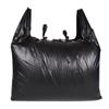 Bolsa de plástico grande móvil tipo chaleco negra al por mayor portátil extra gruesa grande para embalaje de ropa bolsa de basura gruesa