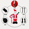 Papá Noel Inflable con Luces LED Transfronterizo Decoración Exterior para Jardín Modelo Inflable Navideño