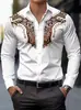 2026 Nueva Camisa Casual Transfronteriza para Hombre con Bloques de Color y Manga Larga Moda Masculina para Primavera y Otoño