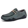 Explosiones Transfronterizas Zapatos para Hombre Tallas Grandes Nueva Tendencia Moda Británica Pierna Versátil Zapatos Casuales Superficie Suave Suela Suave Zapatos Tipo Frijol