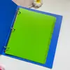 Página Dividida Índice Verde Pasta Pp Fosca À Prova D'água Clipe de Página Interna Núcleo de Reposição