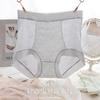 Ropa interior de encaje de cintura alta para mujer, proteína de seda 7A, antibacteriana, de talla grande, para vientre y cadera, transpirable, sin costuras, al por mayor
