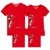 Ropa Familiar a Juego para una Familia de Cuatro, Camisetas de Manga Corta de Panda de Moda Verano 2026, Uniformes de Clase para Día Deportivo Padres e Hijos, Camisetas para Salidas Familiares