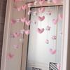Cortina de puerta con diseño de corazón de doncella, oso de fresa, media cortina, cortina de café, cortina con varilla, cortina de eslinga, cortina de gabinete, cortina corta pequeña, cortina de cocina