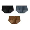 Atacado de Cuecas Masculinas Huajielong de Malha Cor Sólida Seda de Gelo Cintura Média Tamanho Grande Respirável, disponível para dropshipping