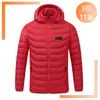 Invierno nuevo doble control temperatura constante calentamiento inteligente juventud ocio exterior carga USB fabricantes de ropa acolchada algodón mayoreo transfronterizo