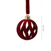 Nuevo adorno de bola de Navidad flocado de Amazon para decoración de escenas navideñas, decoración de árbol de Navidad, bola individual con forma de reno