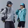 Chaqueta Ligera Dupont Tres Pruebas para Deportes de Montaña al Aire Libre para Hombres y Mujeres, Chaqueta con Capucha Repelente al Agua de Tres Puntadas para Ciclismo