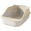 Bandeja de Gato Abierta Tamaño Extra Grande Totalmente Semi-cerrada Inodoro para Gato Anti-arena Pequeña y Mediana Bandeja de Arena para Gatito Suministros para Gatos
