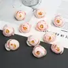 Cabeças de flores de botão de chá artificiais para artesanato DIY, acessórios de cabelo, corsages, decorações de chapéu, paredes de flores de casamento, flores artificiais no atacado