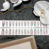 Atacado do Fabricante Pontas para Nail Art, Adesivos de Unha Doces e Elegantes que Realçam a Pele, Conjunto de 30 Peças com Tiras Codificadas, Unhas Usáveis Personalizadas