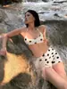 Traje de baño de dos piezas de nuevo estilo 2026 de cintura alta para mujer, que disimula el abdomen y estiliza, adecuado para vacaciones en la playa y aguas termales [Disponible para Dropshipping]