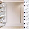 Moldura de Poliestireno para Parede de Fundo de Exportação Personalizada, Tira Decorativa de Parede Fácil de Instalar, Moldura Decorativa Imitação PU Estilo Francês