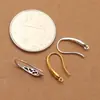 Ganchos para Orejas de Plata de Ley S925 con Patrón Hueco, Ganchos de Oreja Vintage Loulan, Pendientes de Aro DIY Hechos a Mano que se Pueden Colgar con Borlas